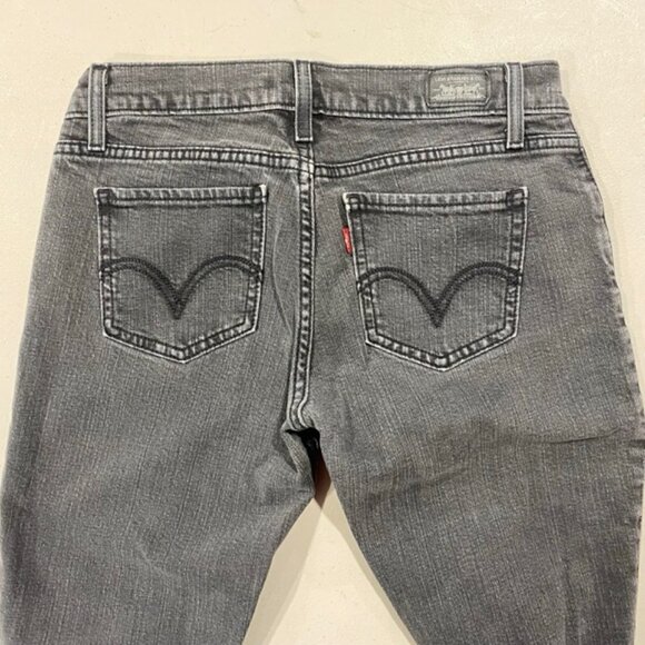 Levi's Vintage 524 Too Superlow Skinny Jeans Black/Grey Size 7 - Picture 5 of 14